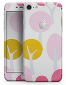 Multicolor Cartoon Trees of Gray  - Skin-kit for the iPhone 8 or 8 Plus