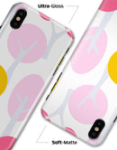 Multicolor Cartoon Trees of Gray  - iPhone X Clipit Case