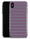 Multicolor Coral Chevron Pattern - iPhone X Clipit Case