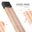 Multicolor Coral Vertical Stripes - Premium Decal Protective Skin-Wrap Sticker compatible with the Juul Labs vaping device