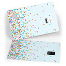 Multicolor Falling Blocks Over Blue - Premium Protective Decal Skin-Kit for the Apple Credit Card