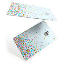 Multicolor Falling Blocks Over Blue - Premium Protective Decal Skin-Kit for the Apple Credit Card