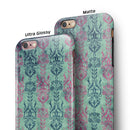 Multicolor Grunge Tribal Pattern iPhone 6/6s or 6/6s Plus 2-Piece Hybrid INK-Fuzed Case