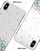 Multicolor Micro Dots on the Rise - iPhone X Clipit Case