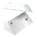Multicolor Polka Dot Over White - Premium Protective Decal Skin-Kit for the Apple Credit Card