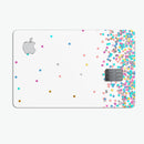 Multicolor Polka Dot Over White - Premium Protective Decal Skin-Kit for the Apple Credit Card