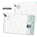 Multicolor Polka Dot Over White - Premium Protective Decal Skin-Kit for the Apple Credit Card