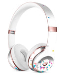 Multicolor Polka Dot Over White Full-Body Skin Kit for the Beats by Dre Solo 3 Wireless Headphones