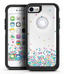 Multicolor Polka Dot Over White - iPhone 7 or 8 OtterBox Case & Skin Kits