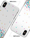 Multicolor Polka Dot Over White - iPhone X Clipit Case