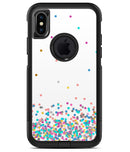 Multicolor Polka Dot Over White - iPhone X OtterBox Case & Skin Kits