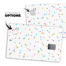 Multicolor Scattered Dots All Over - Premium Protective Decal Skin-Kit for the Apple Credit Card