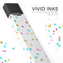 Multicolor Scattered Micro Blocks - Premium Decal Protective Skin-Wrap Sticker compatible with the Juul Labs vaping device