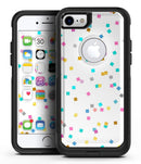 Multicolor Scattered Micro Blocks - iPhone 7 or 8 OtterBox Case & Skin Kits
