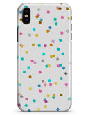 Multicolor Scattered Micro Blocks - iPhone X Clipit Case