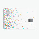 Multicolor Trianlges Over White  - Premium Protective Decal Skin-Kit for the Apple Credit Card