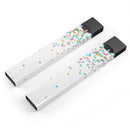 Multicolor Trianlges Over White  - Premium Decal Protective Skin-Wrap Sticker compatible with the Juul Labs vaping device
