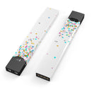 Multicolor Trianlges Over White  - Premium Decal Protective Skin-Wrap Sticker compatible with the Juul Labs vaping device