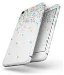 Multicolor Trianlges Over White  - Skin-kit for the iPhone 8 or 8 Plus