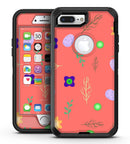 Multicolor Twigs and Eggs Over Coral - iPhone 7 Plus/8 Plus OtterBox Case & Skin Kits