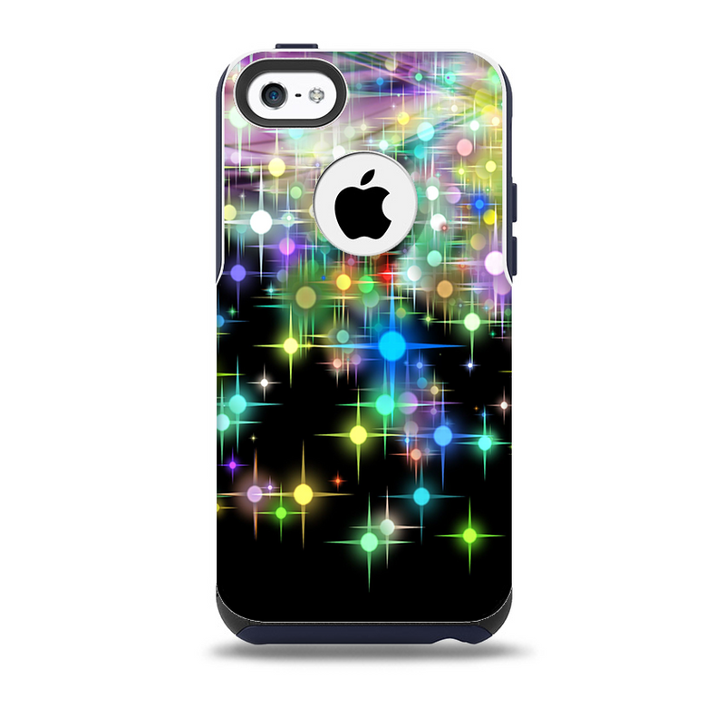 Multicolored Glistening Lights Skin for the iPhone 5c OtterBox Commuter Case