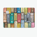 Multicolored Traveling Suitcases - Premium Protective Decal Skin-Kit for the Apple Credit Card