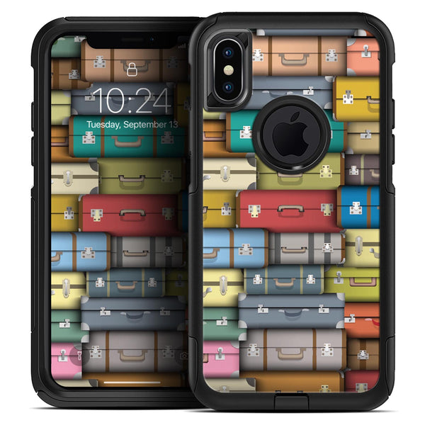 Multicolored Traveling Suitcases - Skin Kit for the iPhone OtterBox Cases