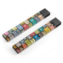Multicolored Traveling Suitcases - Premium Decal Protective Skin-Wrap Sticker compatible with the Juul Labs vaping device