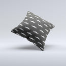 Mustache Galore Ink-Fuzed Decorative Throw Pillow