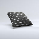 Mustache Galore Ink-Fuzed Decorative Throw Pillow