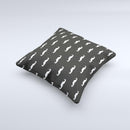 Mustache Galore Ink-Fuzed Decorative Throw Pillow