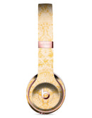 Mustard Yellow Cauliflower Damask Pattern Full-Body Skin Kit for the Beats by Dre Solo 3 Wireless Headphones