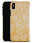 Mustard Yellow Cauliflower Damask Pattern - iPhone X Clipit Case