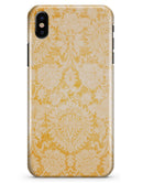 Mustard Yellow Cauliflower Damask Pattern - iPhone X Clipit Case