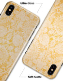 Mustard Yellow Cauliflower Damask Pattern - iPhone X Clipit Case