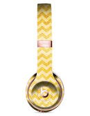 Mustard Yellow Chevron Pattern Full-Body Skin Kit for the Beats by Dre Solo 3 Wireless Headphones