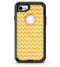 Mustard Yellow Chevron Pattern - iPhone 7 or 8 OtterBox Case & Skin Kits