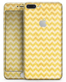 Mustard Yellow Chevron Pattern - Skin-kit for the iPhone 8 or 8 Plus