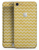 Mustard Yellow Chevron Pattern - Skin-kit for the iPhone 8 or 8 Plus