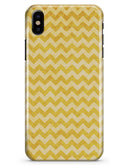 Mustard Yellow Chevron Pattern - iPhone X Clipit Case