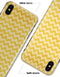 Mustard Yellow Chevron Pattern - iPhone X Clipit Case
