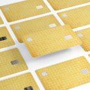 Mustard Yellow Cross Pattern - Premium Protective Decal Skin-Kit for the Apple Credit Card