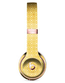 Mustard Yellow Cross Pattern Full-Body Skin Kit for the Beats by Dre Solo 3 Wireless Headphones