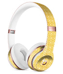 Mustard Yellow Cross Pattern Full-Body Skin Kit for the Beats by Dre Solo 3 Wireless Headphones