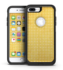 Mustard Yellow Cross Pattern - iPhone 7 or 7 Plus Commuter Case Skin Kit