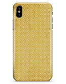 Mustard Yellow Cross Pattern - iPhone X Clipit Case