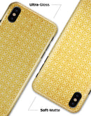 Mustard Yellow Cross Pattern - iPhone X Clipit Case