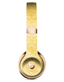 Mustard Yellow Damask Pattern Full-Body Skin Kit for the Beats by Dre Solo 3 Wireless Headphones