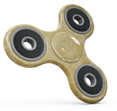 Mustard Yellow Damask Pattern Full-Body Fidget Spinner Skin-Kit