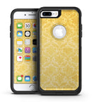 Mustard Yellow Damask Pattern - iPhone 7 or 7 Plus Commuter Case Skin Kit